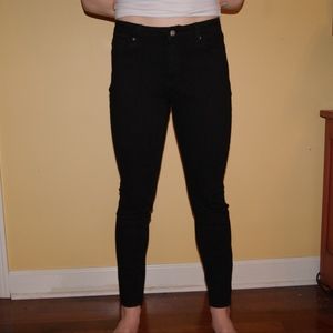 Just black, black jeans.